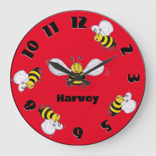 Betty Bee et Busy Bees Horloge ronde