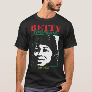 Betty se souvient Betty Shabazz t-shirt Black His