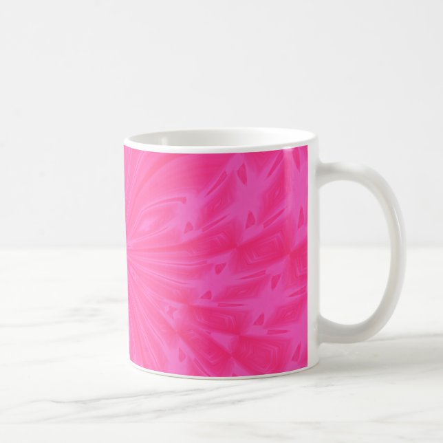 Beurre Abstrait Bright Pink Coffee Mug (Droite)