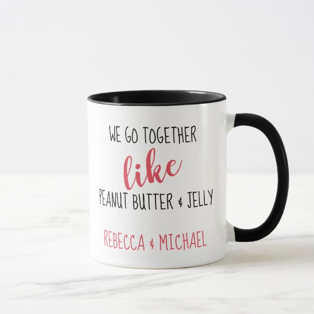 Beurre d'arachide et gelée 11 oz Combo Mug (Droite)