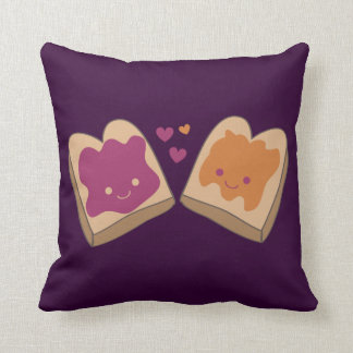Beurre d'arachide Kawaii et oreiller à lancer de g