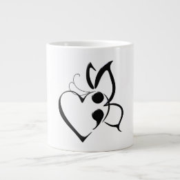 Beurre de sensibilisation au suicide Mug de coeur