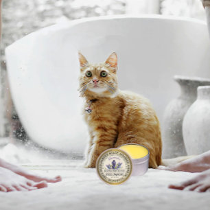 Beurre de talon Étiquette Lavande Or de la fleur