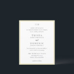 Beurre de Trisha Faire-part de mariage budgétaire<br><div class="desc">Invitations de mariage modernes avec un design propre avec des polices serif et script.</div>