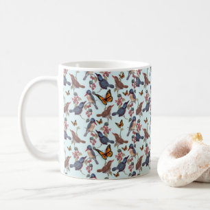 Beurre d'oiseaux Mug florale