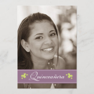 Beurre doux Quinceanera Invitation (lilas)