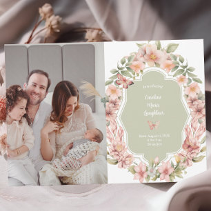 Beurre enchanté Jardin Faire-part bébé