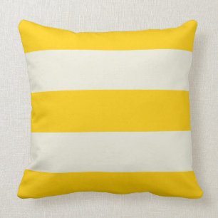 Beurre Jaune et Ecru Coussin de bande