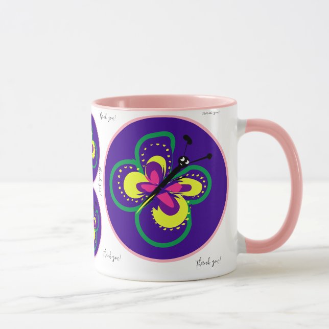 Beurre Joyeux Fêtes Merci café Mug (Droite)