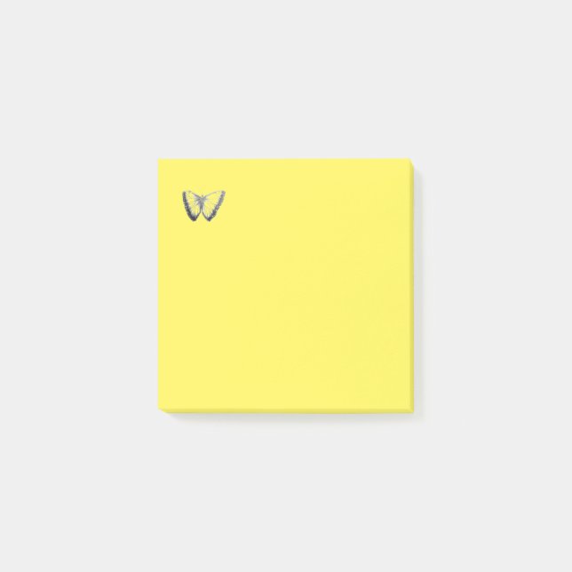 Beurre mûr design jaune clair Post-it Notes (Devant)