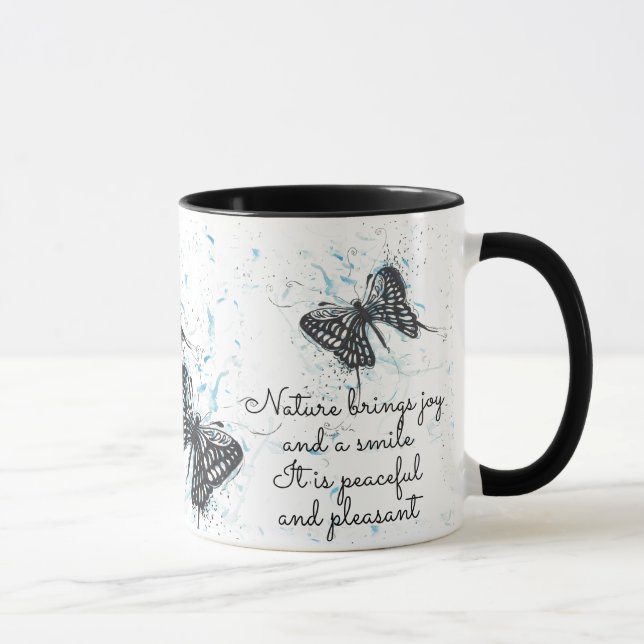 Beurre noir thé café blanc Mug (Droite)