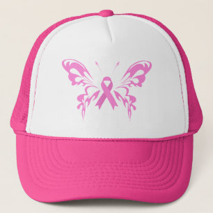 Beurre-papillon rose Cancer du sein  Casquette