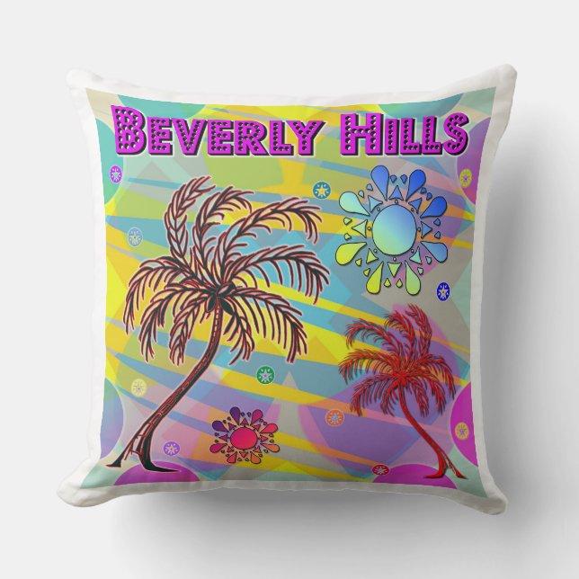 Beverly Hills Coussin heureux et heureux (Recto)