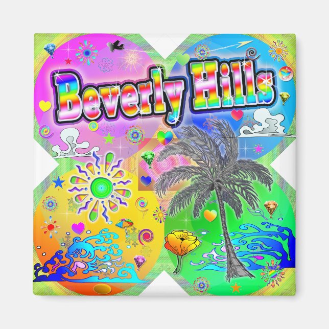 Beverly Hills Quadro Seasons Magnet (Devant)