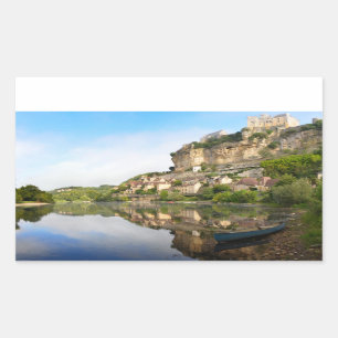 Beynac-et-Cazenac et autocollant rectangulaire de