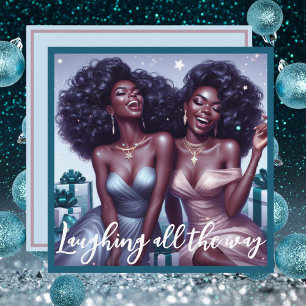 BFF Afro-Américains glamour Diva Noël