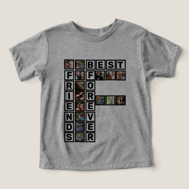 BFF Best Friends Forever 15 Photo Collage Modèle (Design Recto)