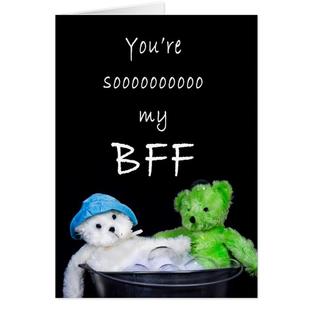 BFF - Carte d'amusement - nounours (Devant)