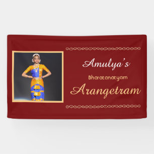 Bharatanatyam Arangetram Vinyl Bannière