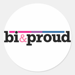 Bi&fier Sticker blanc rond