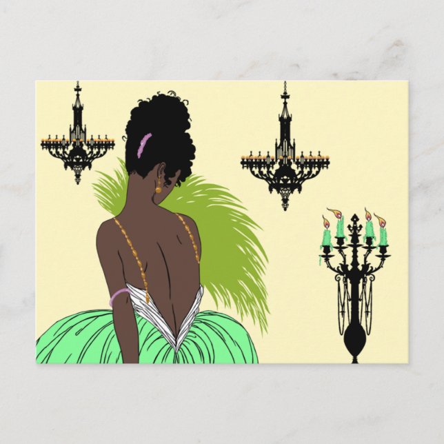 Bianca en vert - Cartes postales (Devant)