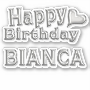 Bianca Happy Birthday Autocollants
