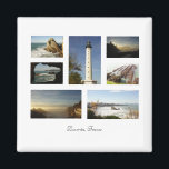 Biarritz France Magnet<br><div class="desc">Magnet avec vue sur la côte de Biarritz,  France</div>