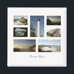 Biarritz France Magnet<br><div class="desc">Magnet avec vue sur la côte de Biarritz,  France</div>