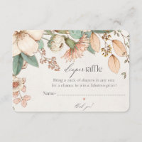 biberon fleurie boho tombole bébé invitation insér