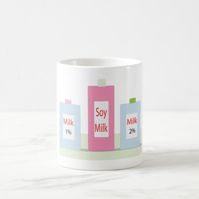 biberons de lait dessin animé mignon mug (Centre)