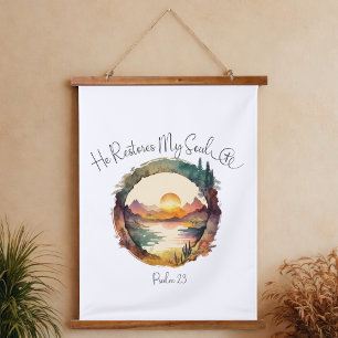 Bible chrétienne Verset Bois Taché Tapisserie mura