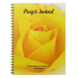 Bible de rose jaune Verse Journal de prière