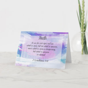 Bible d'encouragement de carte de voeux de foi