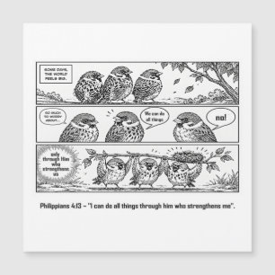 Bible Écriture Phillipiens Dessin Animé Moineau Ar