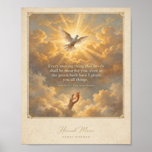 Bible KJV-Genèse 9:3 Affiche KJV La Providence de