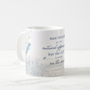 Bible Verse 1 Samuel 16:7 Aquarelle Mug