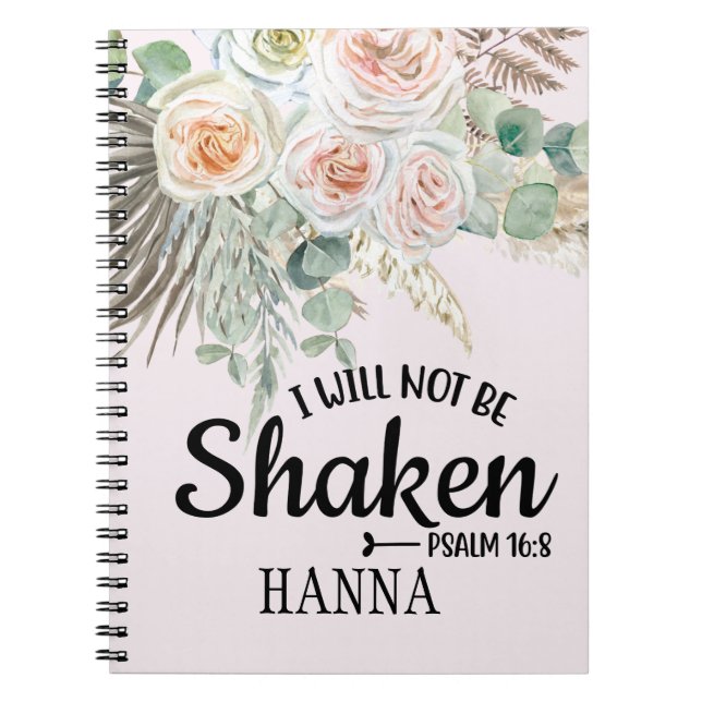 Bible Verse Aquarelle Pampas Carnet en herbe (Devant)
