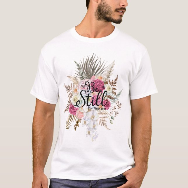 Bible Verse Flore tendance Pampas T-shirt Grass (Devant)