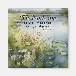 Bible Verse Fridge Magnet - Psaumes 23