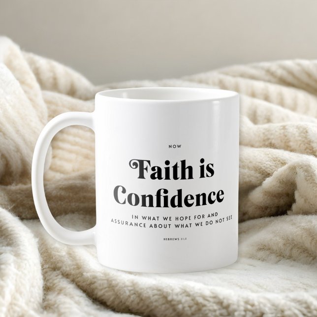 Bible Verse Hebrews 11:1 Mug (Créateur téléchargé)