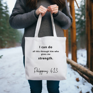 Bible verse Inspiration Philippiens Sac fourre-tou