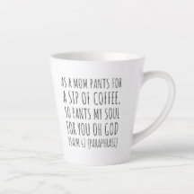 Bible Verse Latte Mug - Psaume 42