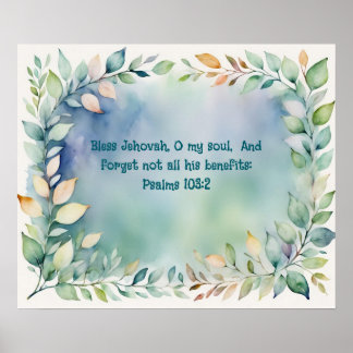 Bible Verse Modèle, Value Poster Paper (Matte)