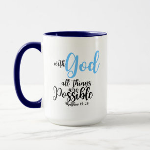 Bible Verse Mug - Matthew 19:26