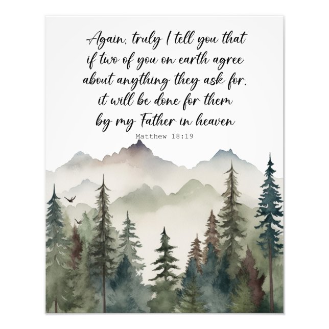 Bible Verse Poster Matthew 18 (Devant)