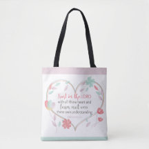 Bible Verse Proverbes 3:5 Sac fourre-tout cardiaqu