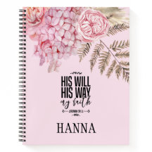 Bible Verse Rose Pampas Carnet en herbe