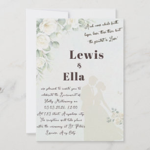 Bible verset Faire-part de mariage orthodoxe