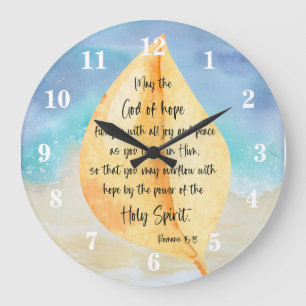 Bible verset Romains Mur Horloge