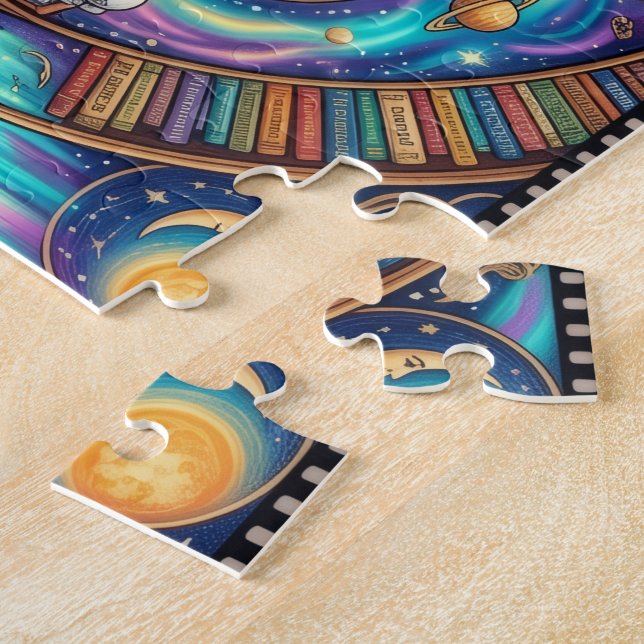 Bibliothèque Cosmique Rêveuse Puzzle (Côté)